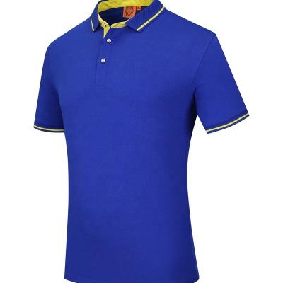 China Different Color Anti-Shrink Anti-Shrink Collar Printed Gold Polo Cloth Shirt Custom Men Polo Shirt for sale