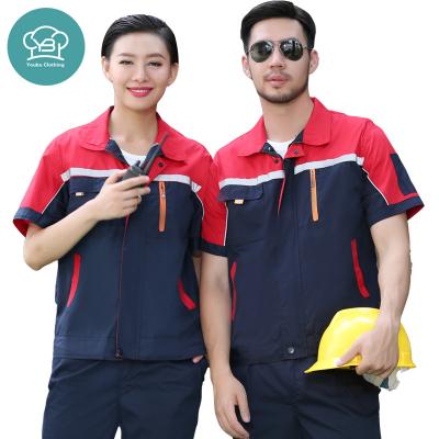 China Cotton Cotton Worker Wear Factory Working Auto Repair Work Uniform Workshop Uniform Clothing for sale