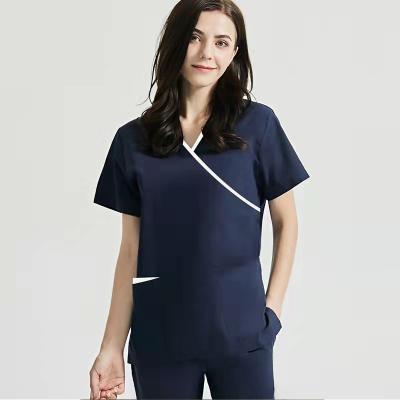 China Factory Wholesale High Quality Hospital Shorts Doctor Uniform Nurse Clothes Sheath Hospital Medical Scrub Nursing Suit Set for sale