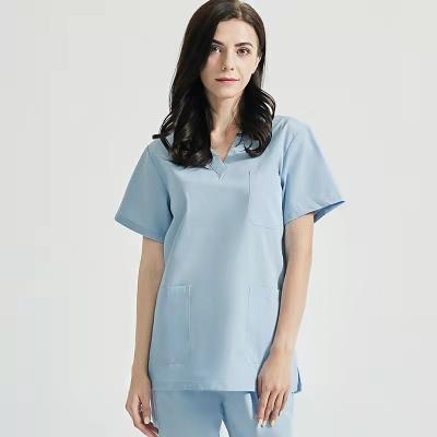 China Factory Wholesale High Quality Hospital Shorts Doctor Uniform Nurse Clothes Sheath Hospital Medical Scrub Nursing Suit Set for sale