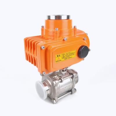 China General SS304 Ball Valve With DC 24v Speed ​​Electric Actuator for sale