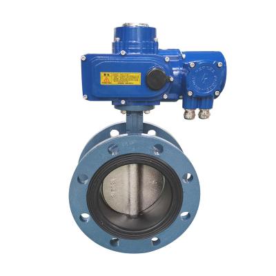 China General Double Flanged Type 6 Inch Electric Motorized Butterfly Valve for sale