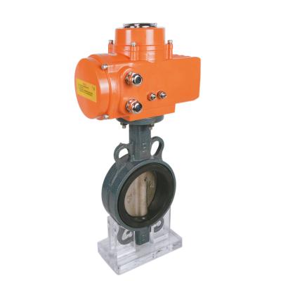 China Small general ptfe dn80 water butterfly valves, wafer type butterfly valve, high performance dn100 butterfly valve china gearbox for sale