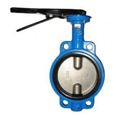 China General Fluted Iron Butterfly Valve Malleable Iron For Cement 4 Inch for sale