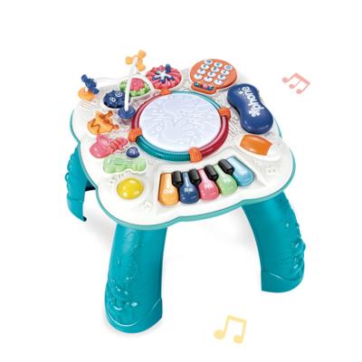 China Music and light multifunctiona baby toy learning plastic table toys activity center 6 to 12 months kids for sale