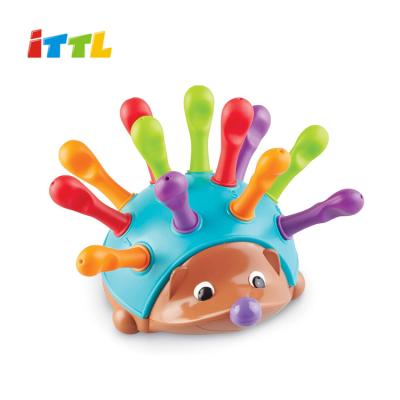 China Charming Wholesale Sensory Hedgehog Color Toys Baby Funny Educational Toy 19.50*9.50*15CM for sale