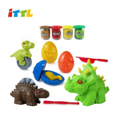 China Most popular children's dough dinosaur egg chopping play dough non-toxic stamps toy 39*7.60*27CM for sale