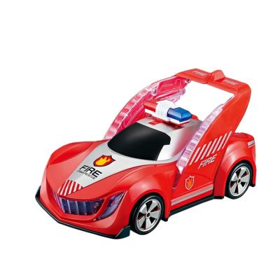 China Universal RC Hobby Popular Kids Electric Car Toy Kids Fire Rescue Truck with Lights and Music for sale