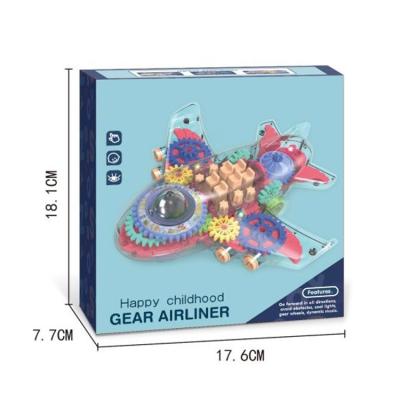 China New Design Speed ​​Toy Transparent Toy Airplane Flashing Light And Music Diecast Model Airplanes for sale