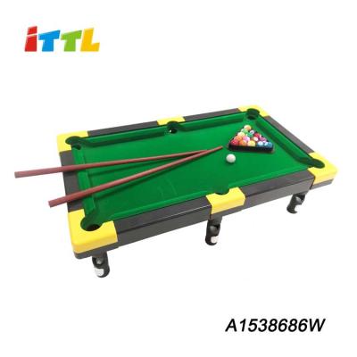 China indoor cue sticks 2 players cue toy 2 game billiards table kid sport plastic toy 68X28X4 cm for sale