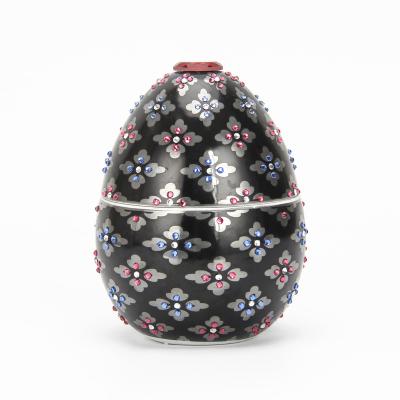 China Wholesale Home Wedding Luxury Ceramic Candle Holder Decoration C018 Back Candle Jar With Diamond for sale