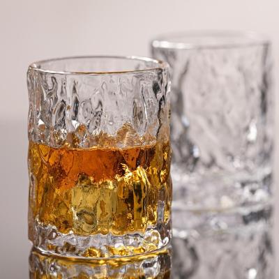 China New Stocked Design Wholesale 320ml Old Fashion Diamond Whiskey Glass Whiskey Glass for sale