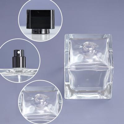 China Perfume Wholesale Hot Selling Transparent 50ml Bottle Spray Perfume Bottle Dispenser 100ml Glass Bottle Gift For Friend for sale