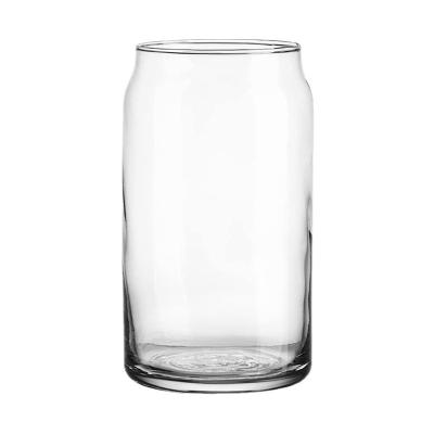 China Clear 16oz Drinkware Glassware Dinking Espresso Tumbler Iced Wine Beer Mugs Transparent Hot Selling Tea Mug for sale