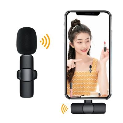 China Professional Mini Lavalier Portable Wireless Microphone Headset Microphone Wireless Microphone For Mobile Phone for sale