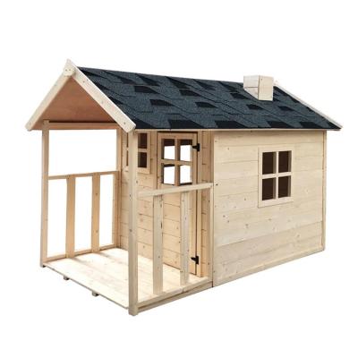 China Pinic Child Popular Products Easily Assembled Kids Playhouses Outdoor Wooden Cubby House for sale