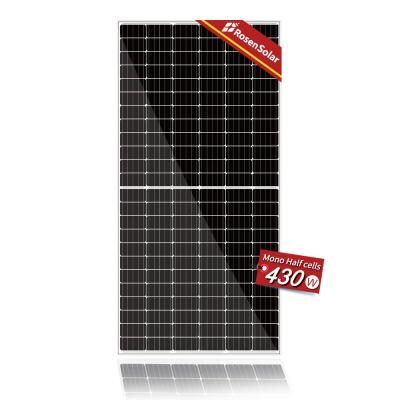 China Chinese supplier mono solar panel 420W 410W 430W 5bb MBB 9BB solar panel for solar farm RS430M6-72HC for sale