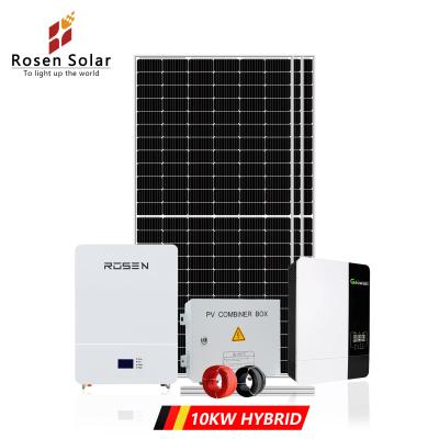 China Home Complete System 10000w Solar Home Solar Power Inverter System 10kw Solar Power Systems for sale