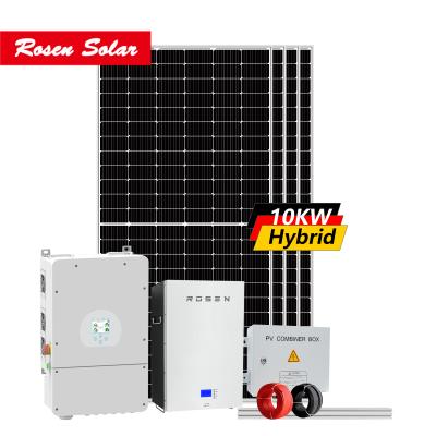 China Home Energy 10kw 20kw 30kw Solar Power On Grid Hybrid System For Home Energy Storage for sale