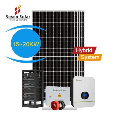 China Off Grid 20kw Home Solar System Home Solar Power Panel System for sale