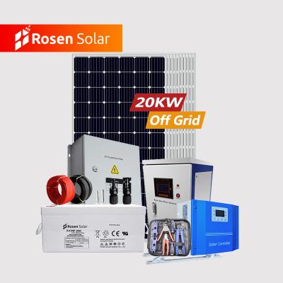 China Commercial 3KW 5KW 20kw Off-Grid Solar Power System / Home Solar Panel Kit 3000W 5000W 10KW Sun Battery for sale