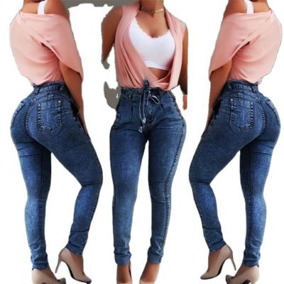 China Factory Sustainable Sale 2021 New Design Plus Size Pants Denim For Ladies for sale