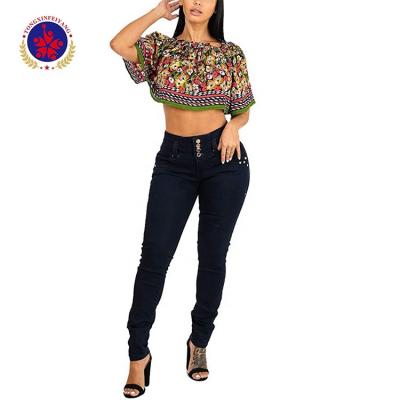 China Viable Hot Sale Style Black High Waist Women Fashion Skinny Jeans for sale