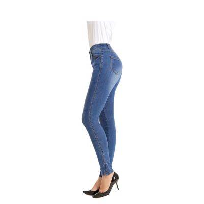 China Sustainable Wholesale Cheap Clothes Fashion Custom Design Women High Stretch Skinny Jeans for sale