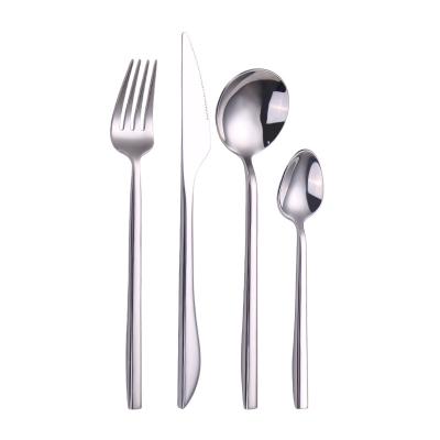 China Wholesale Viable 10 Pieces Reusable Silverware Set Stainless Steel Flatware for sale