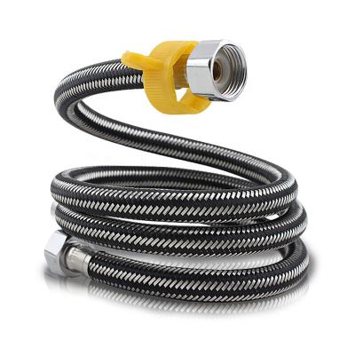 China F1/2*F1/2 304 Steel Wire Nylon Wire Braided Hose Flexible Hose Kitchen Sink Faucet Hose Mixed Braided Flexible Hose Hose for sale