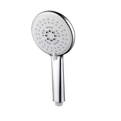 China Without Sliding Bar ABS Chrome Plastic High Pressure Shower Three Adjustable Bathroom Accessories Hand Hold Bath Shower for sale