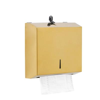 China User-Friendly Wall Mounted Tissue Paper Towel Dispenser Holder Stainless Steel Tissue Tissue Dispenser Bathroom Metal Tissue Drilling Box Waterproof for sale