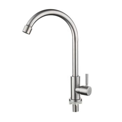 China Pull Out Spray Size Quality Cold Water Faucet Kitchen Sink Faucet SUS 304 Single Hole Kitchen Sink Faucet for sale