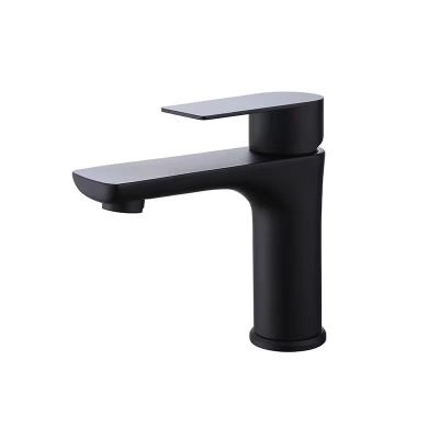 China Hot And Cold Water Mixer Bathroom Wash Black Tap Faucet On The Other Waterfall Stainless Steel High Quality Basin Faucet for sale