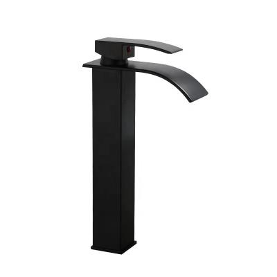 China Other Basin Faucet Wholesale Waterfall Stainless Steel Mixer Bathroom Wash Faucet Single Lever Faucet for sale