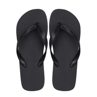 China Lightweight Beach Flip Flops Unisex Cheap Wholesale Summer Solid Color PVC Strap Flip Flops for sale