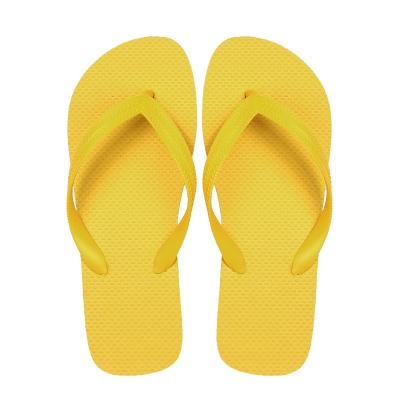 China Flip Flops Wholesale Cheap Color Summer Beach Colorful Lightweight Basic Single PVC Flip Flops for sale