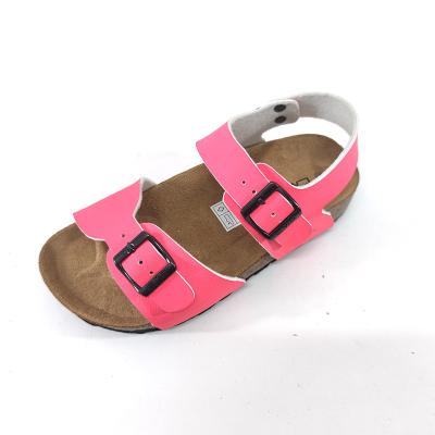 China Hot Selling Good Quality Summer Lightweight Cork Sandals Years Old Sandals Children Flat Kids September Babies Shoes for sale