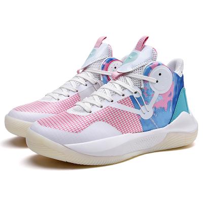 China Newest Sports Style Outdoor Men Basketball Shoes Sell 2021 Wholesale Cheap Comfortable Basketball Shoes Big Size Basketball Sports Shoes for sale