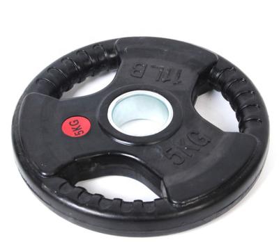 China Universal Black Rubber Weight Plate Set 2.5/5/10/25/35/45 lbs or 1.25/2.5/5/10/15/20/25KGS for sale