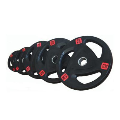 China 50kg Universal PU 30mm Competition Set Vest Rubber Rectangular Weight Lifting Plates for sale