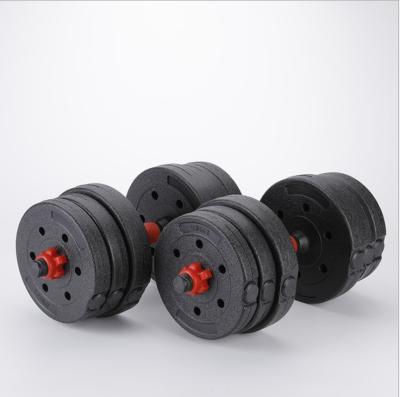 China Wholesale High Quality Dumbbell Fitness Equipment Plated Multifunctional Barbell Set Adjustable Body Building Kettle Bell Dumbbell Set for sale