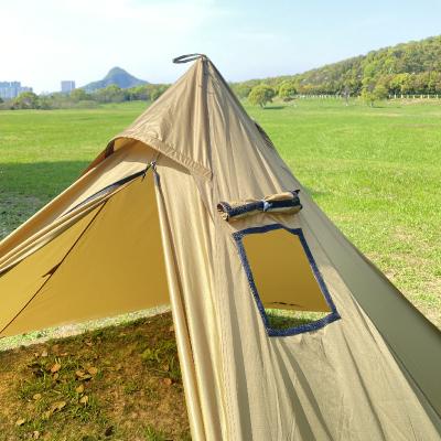 China Lightweight Luxury Waterpoof Pyramid Hot Four Season Tents With 1 Door Outdoor Backpacking Rise Camping for sale