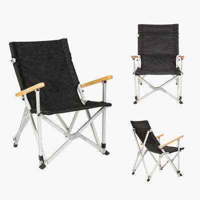 China Modern durable using small wooden camping folding chair for sale