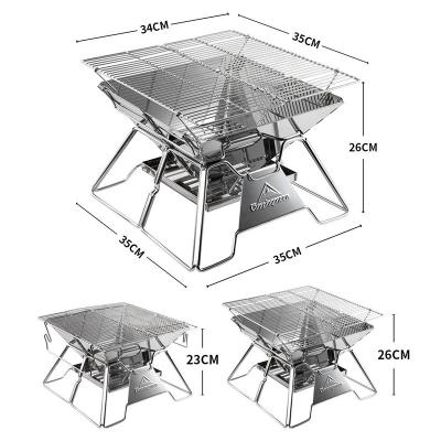 China Mini Portable Outdoor Cooking Wood Burning Camping Barbecue Stove For Hiking Stove for sale