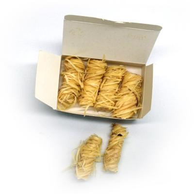 China Wool Charcoal Eco Dustproof Natural Fast Burning Wood Fire Starters For Camping for sale