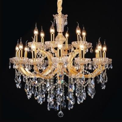 China Modern vintage home lighting made in china Zhongshan factory wholesale led chandelier gold crystals for sale