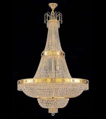 China Classic 100cm Wide Gold Mosque Gold Antique Crystal Chandelier Lamp Church Pendant Light for sale