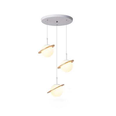 China Modern Minimalist Bedside Shade Dining Room Wall Mounted Wood Glass Chandelier for sale