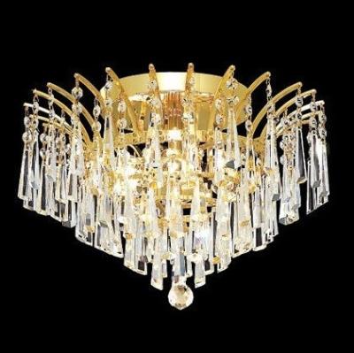 China Surface Mounted Chandeliers Home Decorative Modern Gold Dubai Ceiling Lights For Living Room Corridor for sale